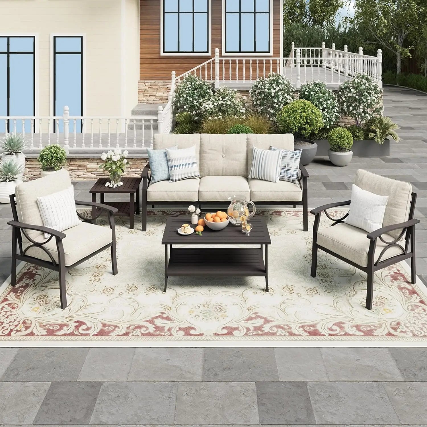 Outdoor Metal Patio Furniture Set