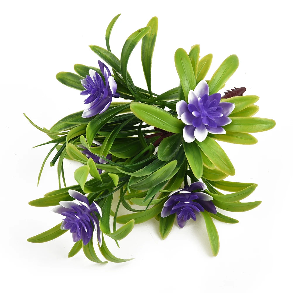 Artificial Flower Plant Pot – Fake Plastic Flowers for Home & Office Decor