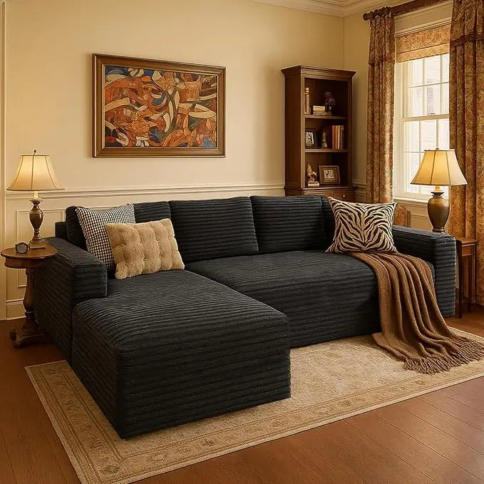 Cloud Sectional L-Shaped Sofa – Modern Modular Deep-Seat Couch