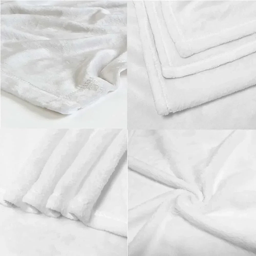 VIKAMA Leopard Print Flannel Blanket – Plush Wool Throw
